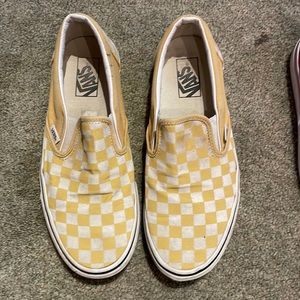 Yellow slip on vans